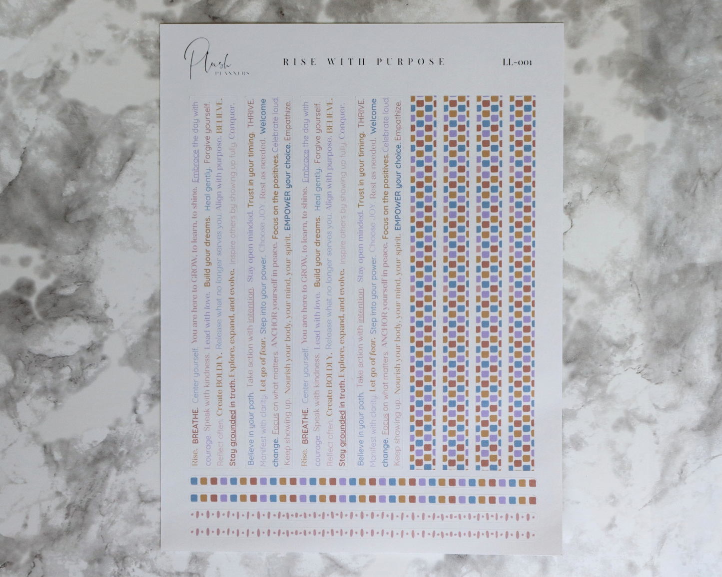 LL-001 Rise With Purpose