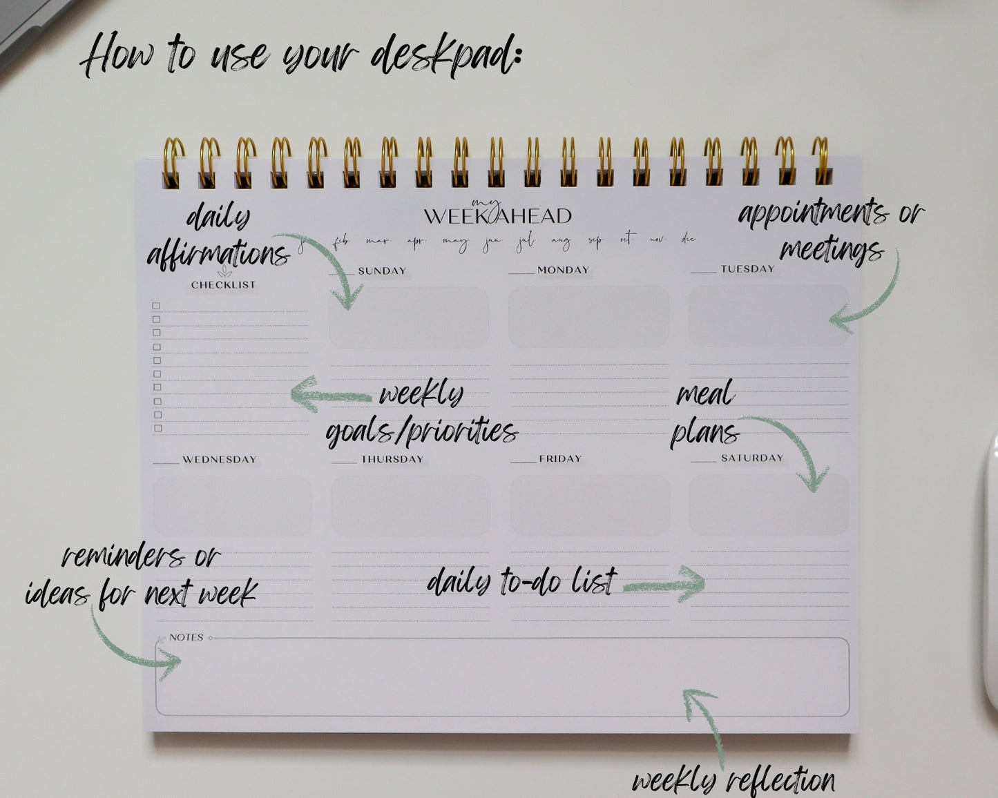ANCHOR Deskpad Planner
