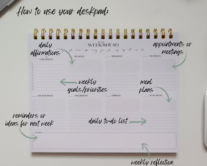 ANCHOR Deskpad Planner