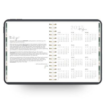 2027 EMPOWER Weekly Digital Planner