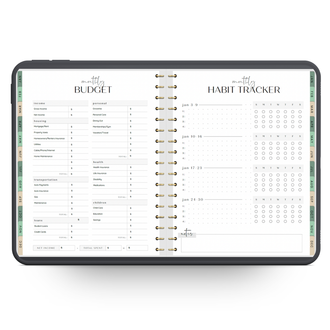 2027 FLOURISH Lifestyle Digital Planner