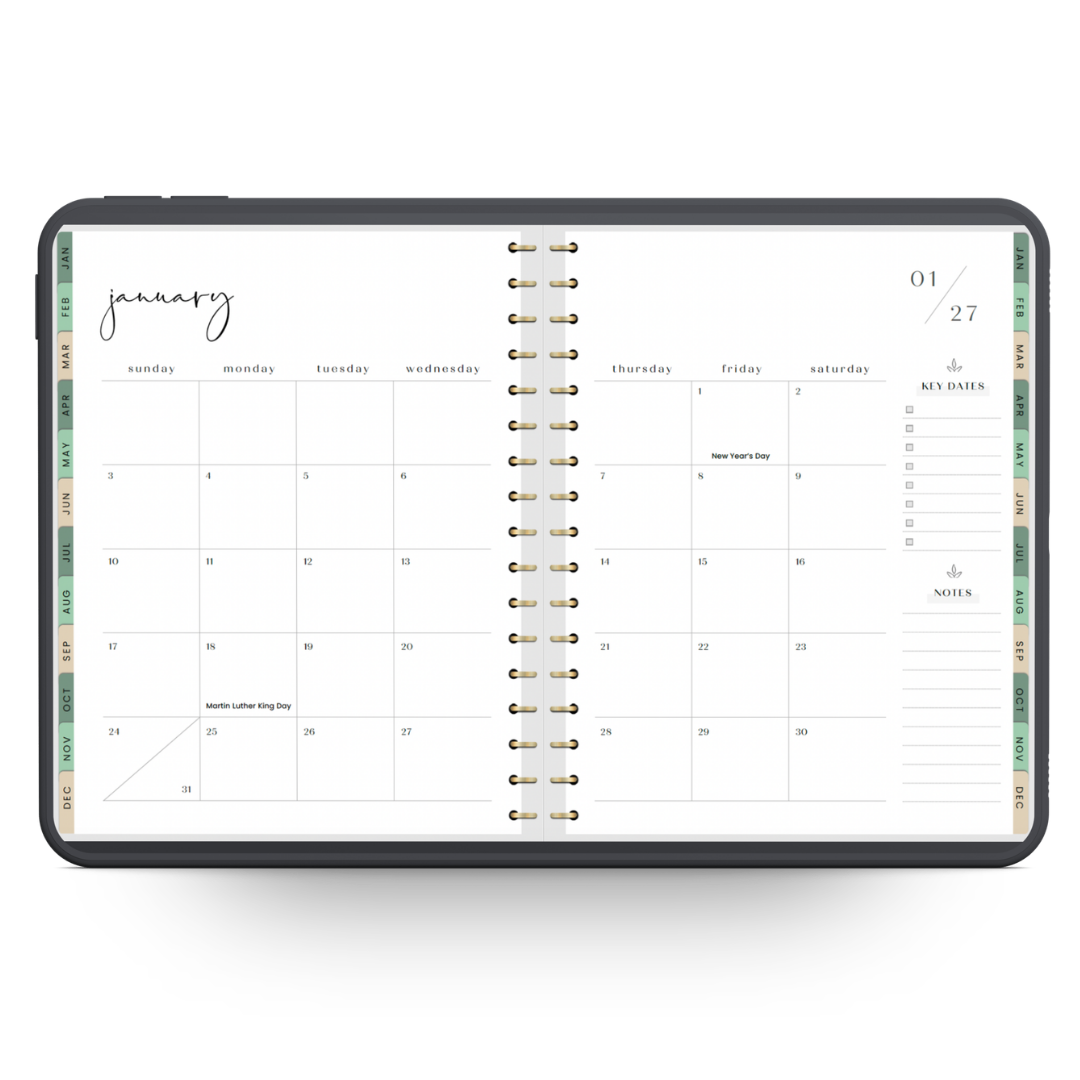 2027 FLOURISH Lifestyle Digital Planner